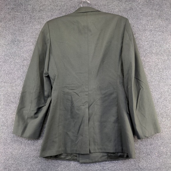U.S. Army Men's Serge Green Coat Green Size 36 PolyWool Blend Uniform Military - Picture 5 of 13